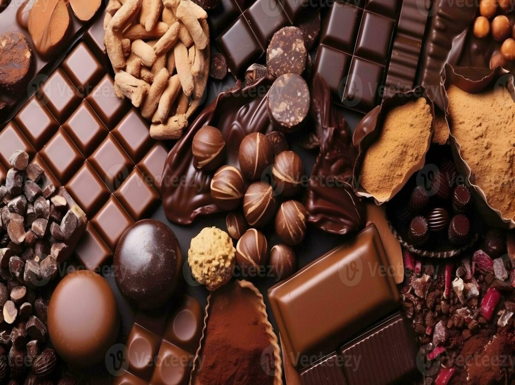 25481550-vario-tipi-e-forme-di-cioccolato-sfondo-sfondo-ai-generato-foto (1)